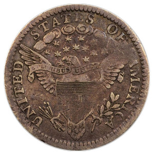 Draped Bust Heraldic Eagle reverse