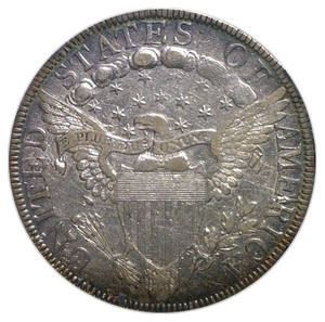 Draped Bust Heraldic Eagle reverse