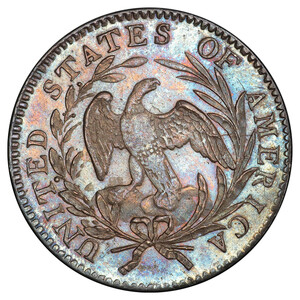 Draped Bust Small Eagle reverse