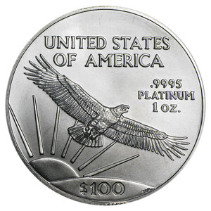1-oz Platinum Eagle reverse
