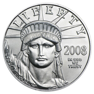 1/10-oz Platinum Eagle obverse