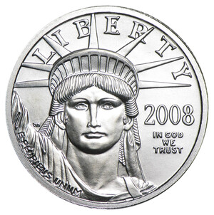 1/4-oz Platinum Eagle obverse