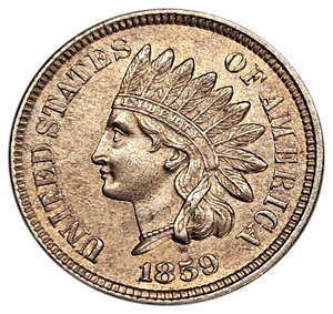 Indian Head Wreath Without Shield obverse