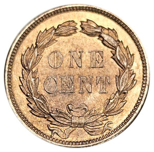 Indian Head Wreath Without Shield reverse